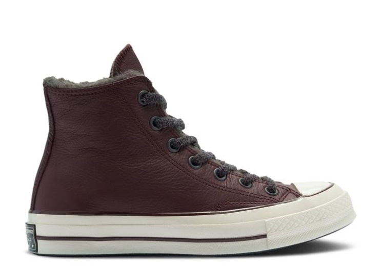 Converse Wmns Chuck 70 High - Cozy Club Black Currant/Almost Black