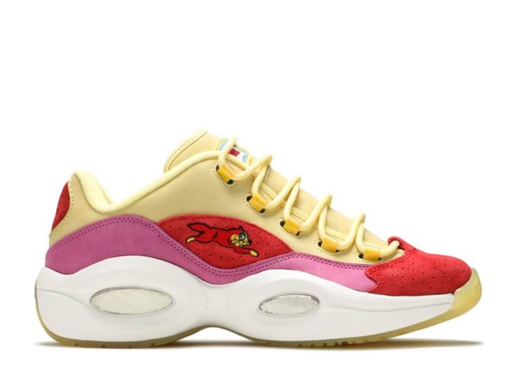 Reebok Bbc Ice Cream X Question Low - Yellow Red