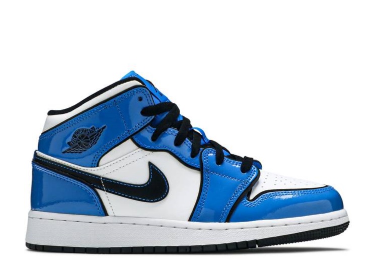 Air Jordan 1 Mid Se Gs - Signal Blue