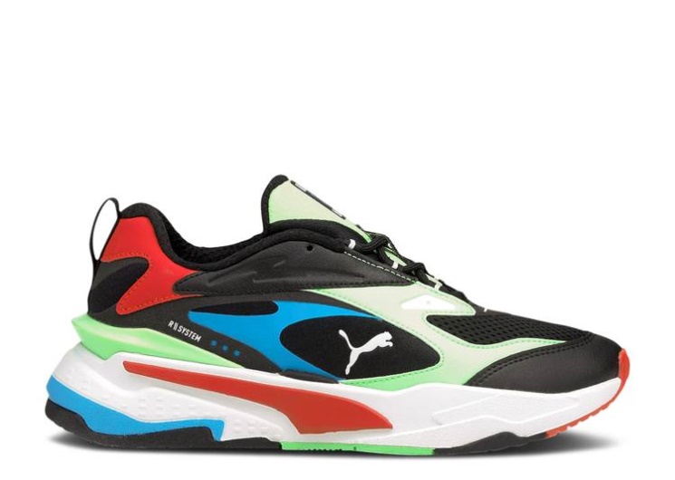Puma Rs-Fast Jr - Black Elektro Green