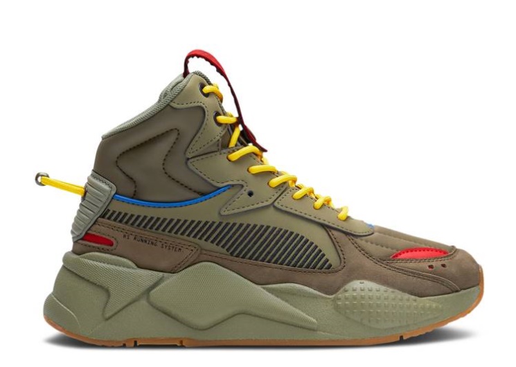 Puma Rs-X Mid Militia Jr - Deep Lichen Green