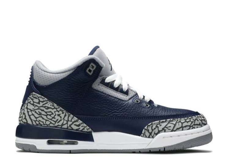 Air Jordan 3 Retro Gs - Georgetown