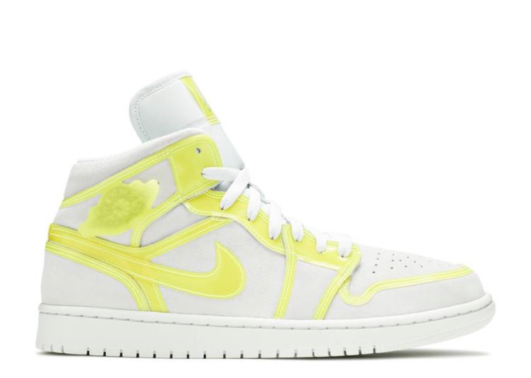 Wmns Air Jordan 1 Mid Lx - Off White Opti Yellow