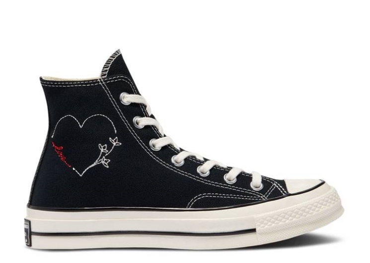 Converse Chuck 70 High - Valentines Day Black/Egret/Black
