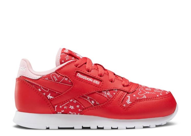 Reebok Classic Leather J - Valentines Day Vector Red/Pink Glow/White