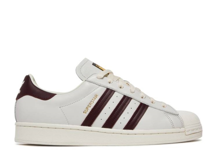 Adidas Superstar - Off White Maroon