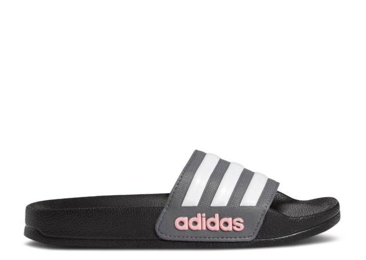 Adidas Adilette Shower Slide J - Black Grey