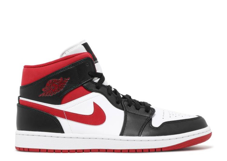 Air Jordan 1 Mid - Black Gym Red