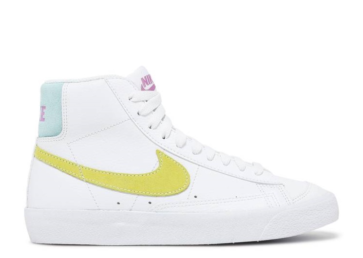Nike Blazer Mid '77 Gs - White Light Zitron