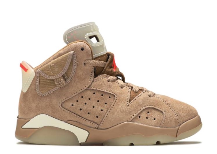 Travis Scott X Air Jordan 6 Retro Ps - British Khaki