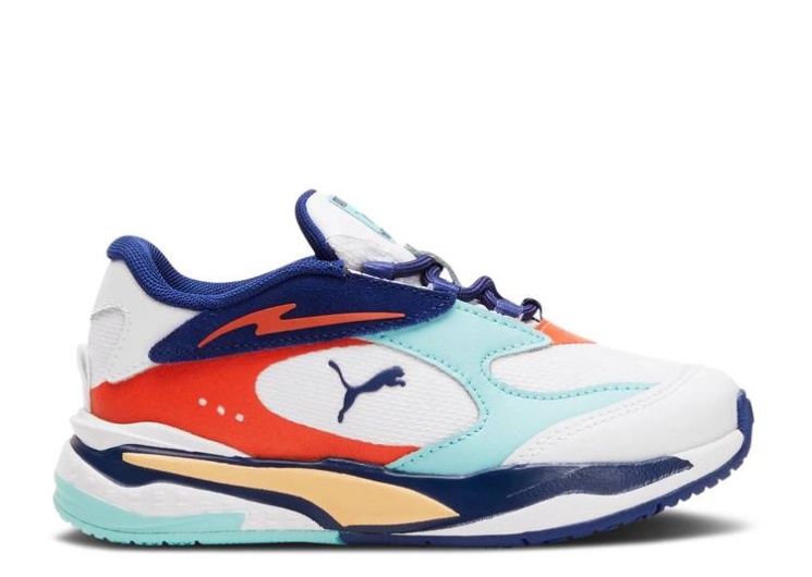 Puma Rs-Fast Courtside Little Kid - White Angel Blue