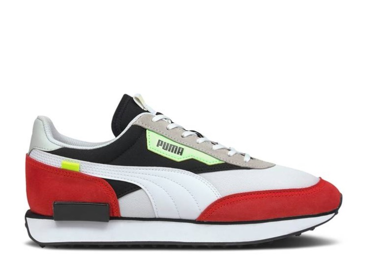 Puma Future Rider Retro - White High Risk Red