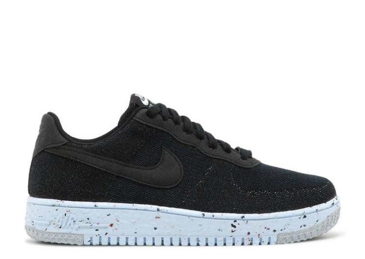 Nike Air Force 1 Crater Flyknit - Black Chambray Blue