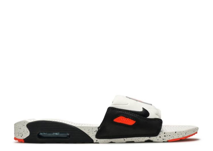 Nike Air Max 90 Slide - White Turf Orange Speckled