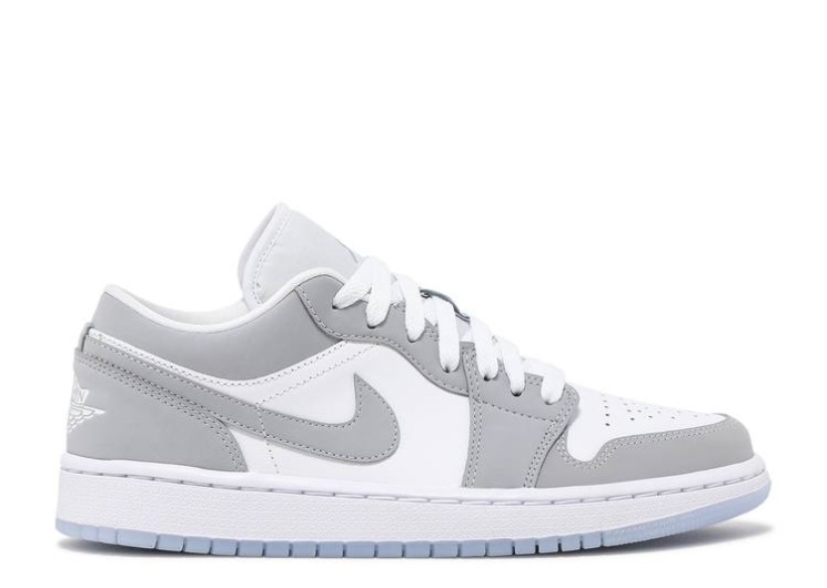 Wmns Air Jordan 1 Low - White Wolf Grey