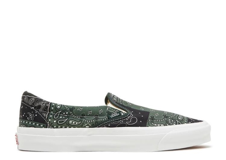 Vans Kith X Vault Og Classic Slip-On Lx - Bandana Scarab