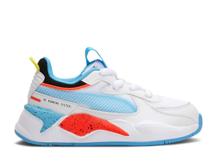 Puma Rs-X Little Kid - Airbrush White/Red/Luminous Blue