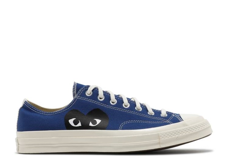 Converse Comme Des Garçons Play X Chuck 70 Low - Blue Quartz