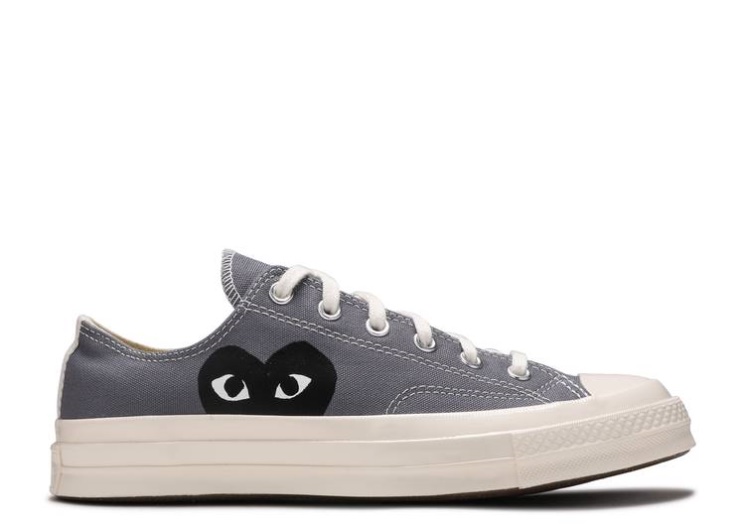 Converse Comme Des Garçons Play X Chuck 70 Low - Steel Gray
