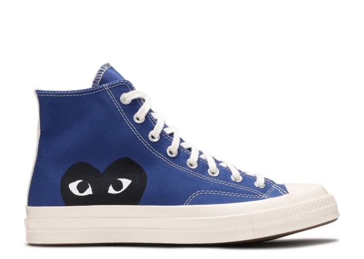 Converse Comme Des Garçons Play X Chuck 70 High - Blue Quartz