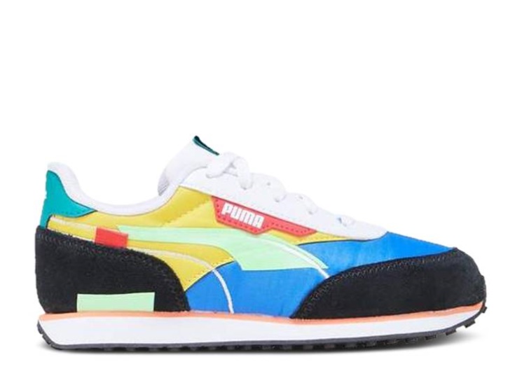 Puma Future Rider Twofold Little Kid - Blue Yellow