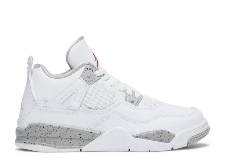 Air Jordan 4 Retro Ps - White Oreo