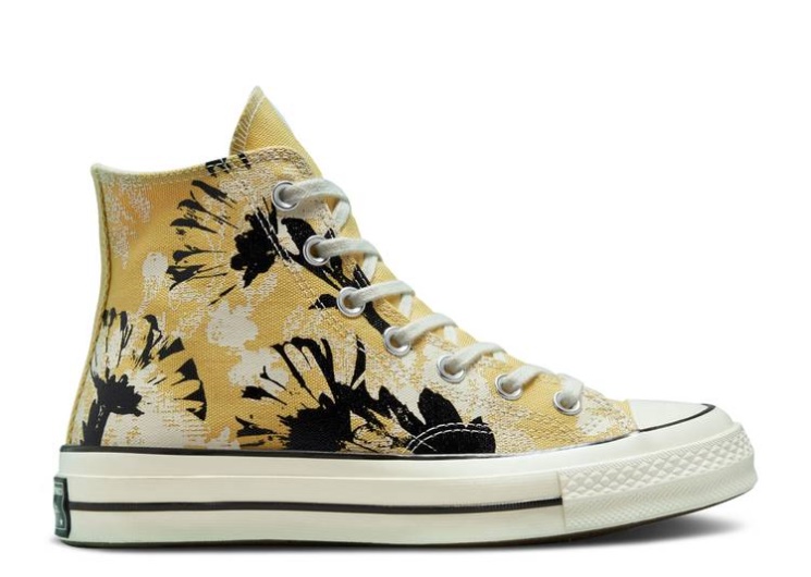 Converse Wmns Chuck 70 High - Hybrid Floral Saturn Gold/Black/Egret