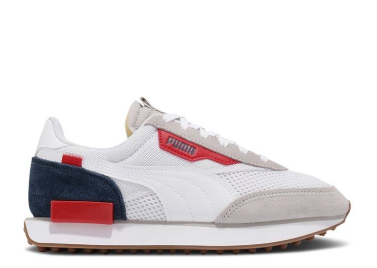 Puma Future Rider Stream On - White Grey Red