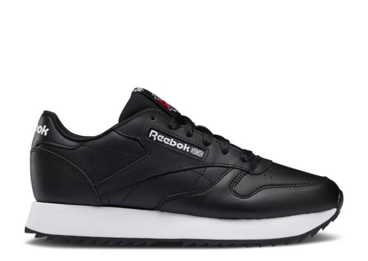Reebok Wmns Classic Leather Ripple - Black White