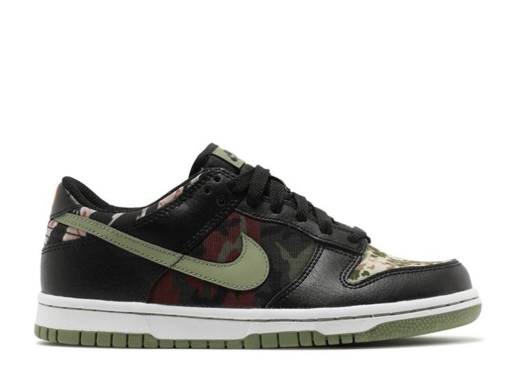 Nike Dunk Low Se Gs - Black Multi-Camo