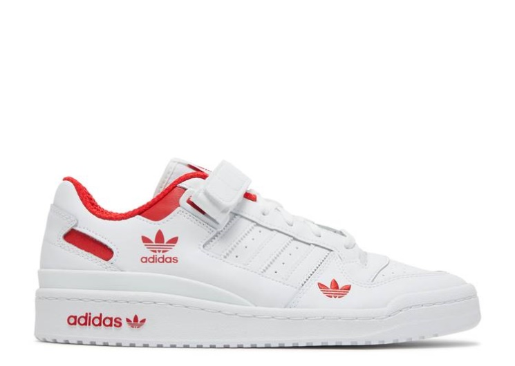 Adidas Forum Low - Cloud White Red