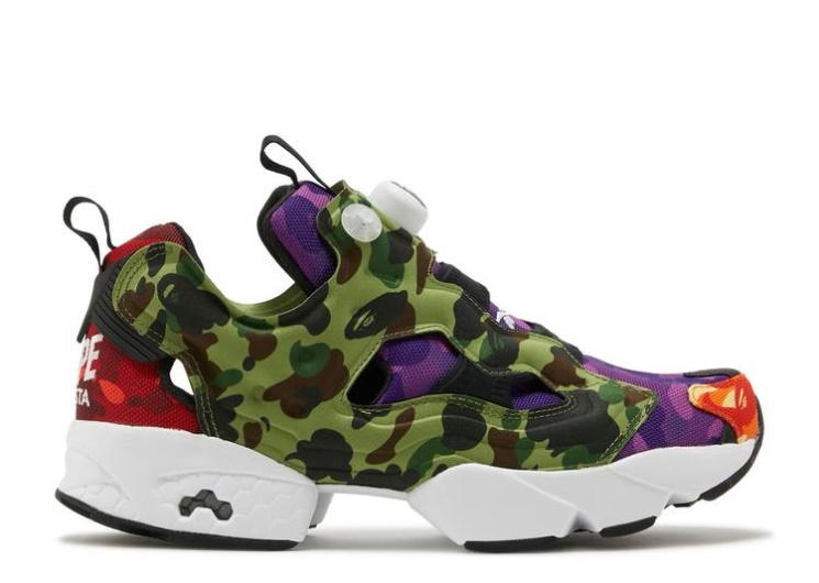 Reebok Bape X Instapump Fury Og - Multi Camo