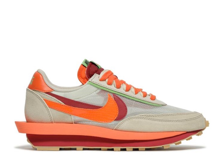 Nike Sacai X Clot X Ldwaffle - Net Orange Blaze