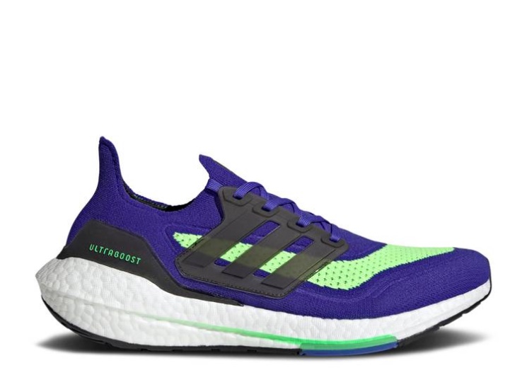 Adidas Ultraboost 21 - Sonic Ink Screaming Green