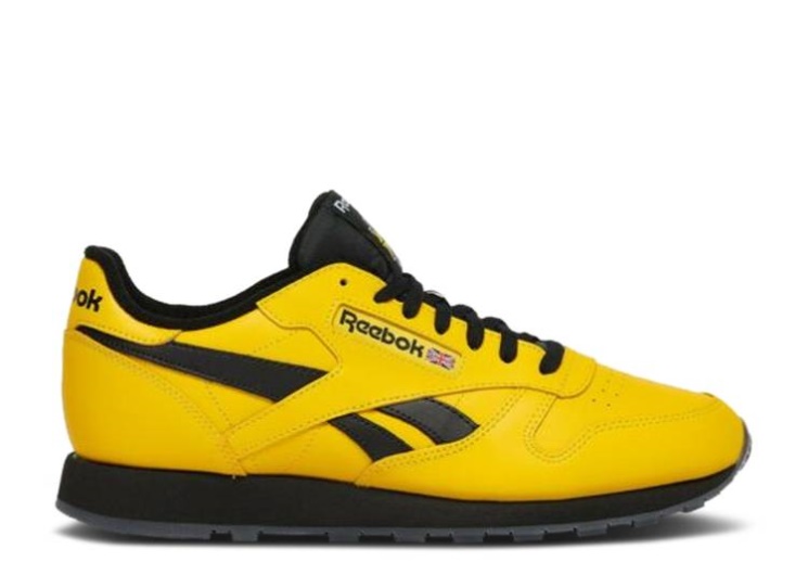 Reebok Classic Leather - Toxic Yellow Black