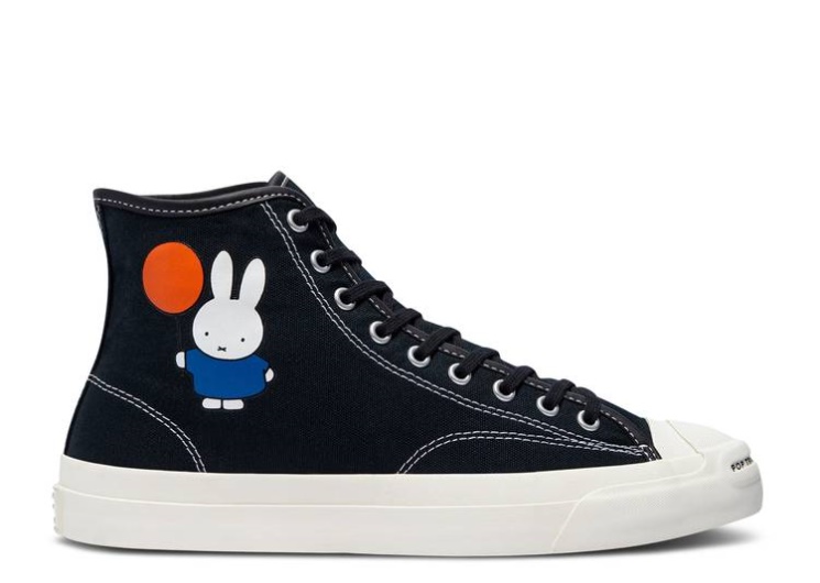 Converse Pop Trading Company X Jack Purcell Pro High - Miffy Black/Egret/Egret