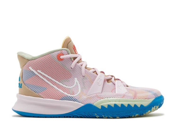 Nike Kyrie 7 Gs - 1 World 1 People Pink/Hemp/Honey Dew/White