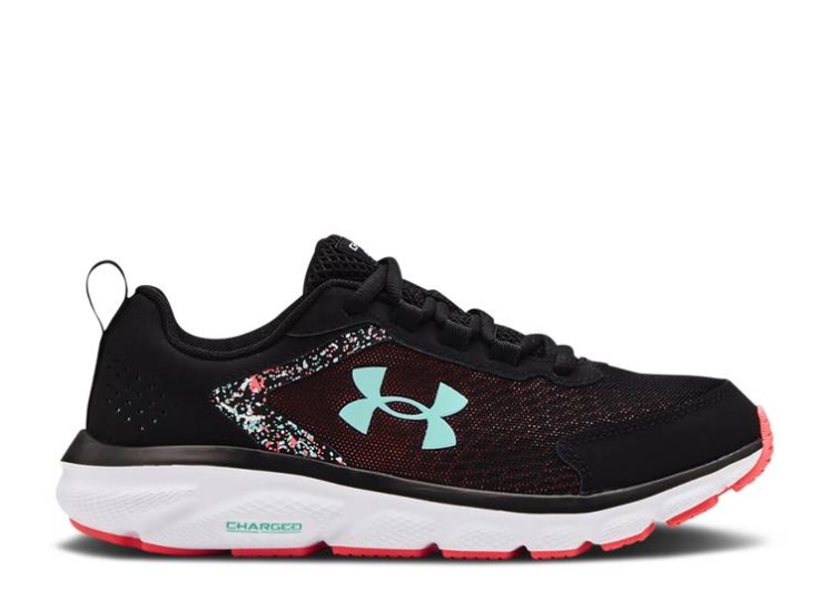Underarmour Wmns Charged Assert 9 Wide - Paint Splatter