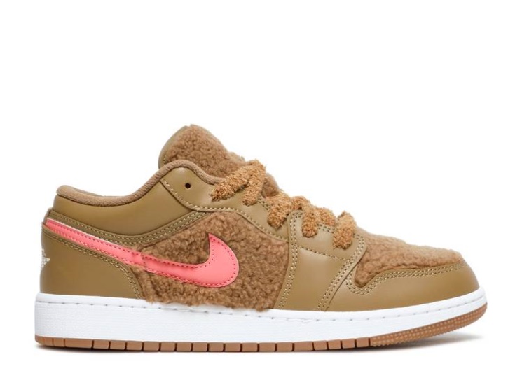 Air Jordan 1 Low Utility Gs - Teddy Bear