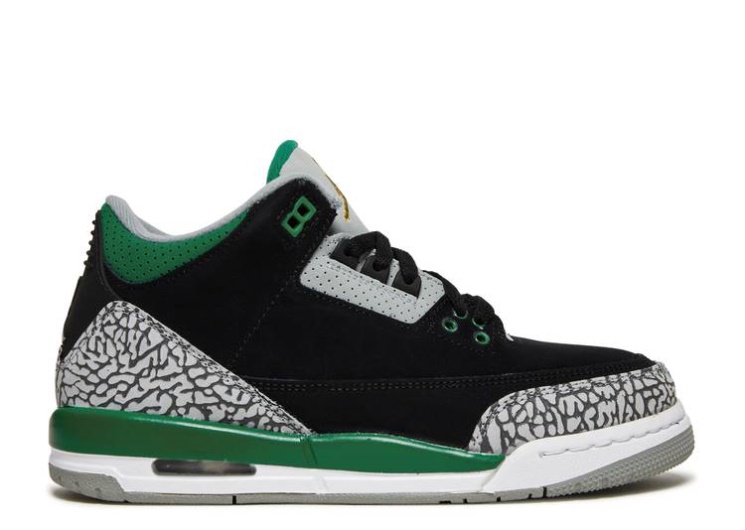 Air Jordan 3 Retro Gs - Pine Green