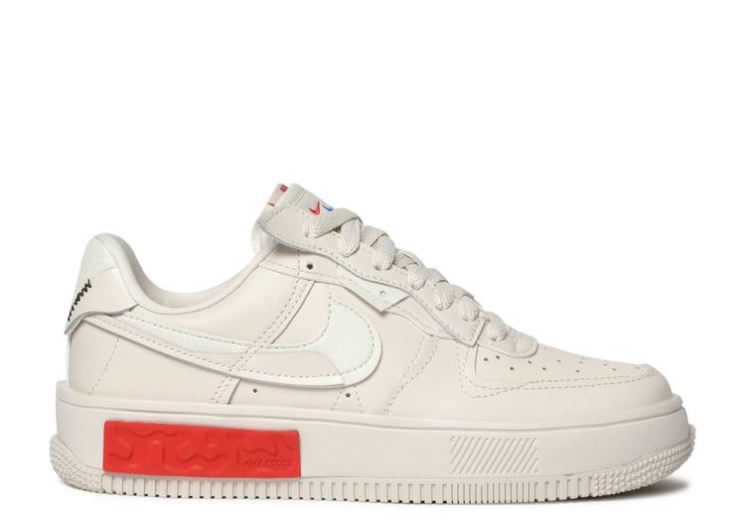 Nike Wmns Air Force 1 Fontanka - Pearl White University Red