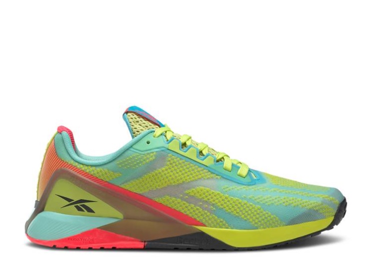 Reebok Nano X1 - Acid Yellow Pixel Mint
