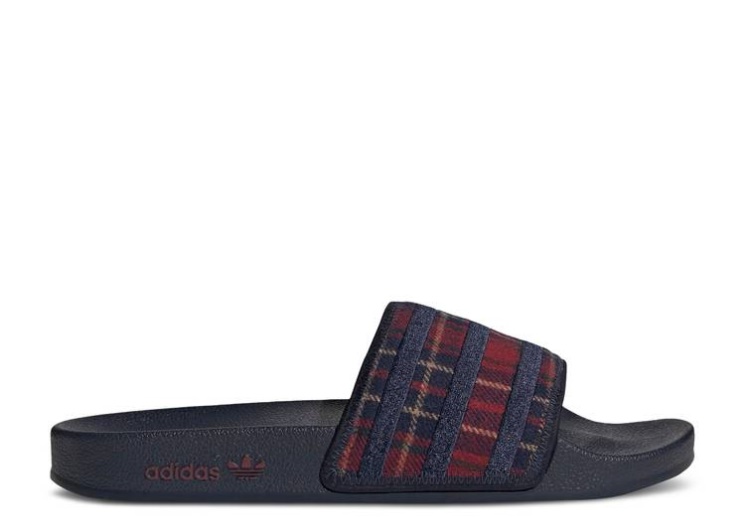 Adidas Adilette Slide - Cozy Pack Legend Ink/Victory Crimson