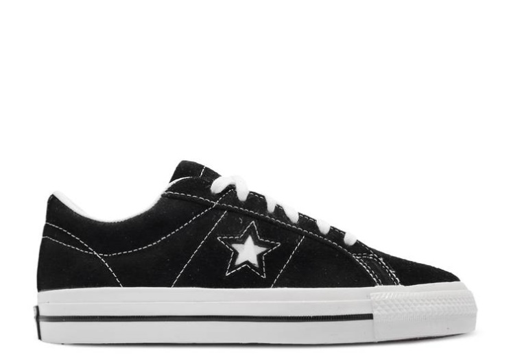 Converse One Star Low - Black White