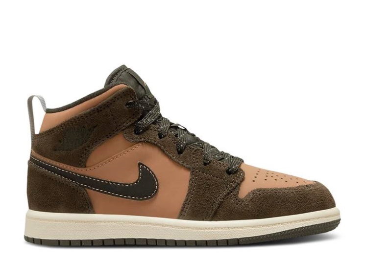Air Jordan 1 Mid Se Ps - Earth Tone