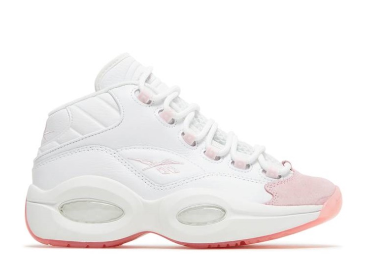 Reebok Question Mid Big Kid - Pink Toe
