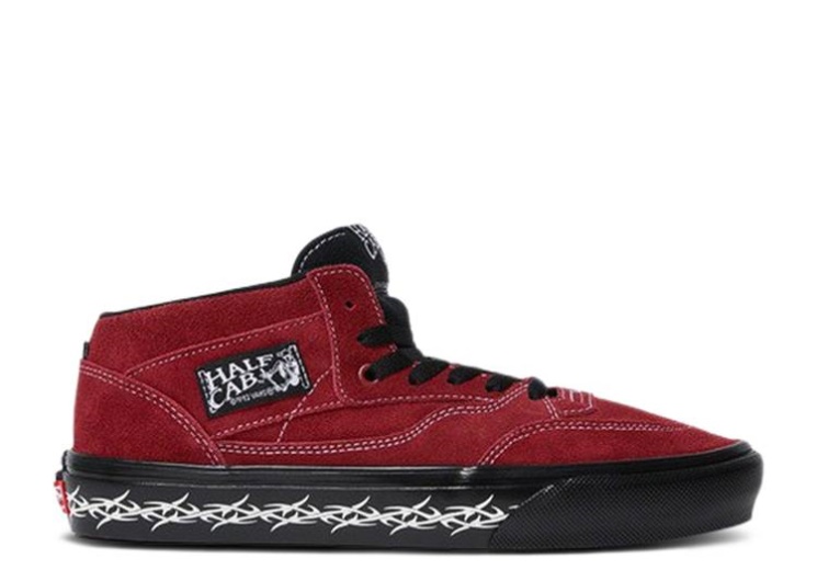 Vans Supreme X Half Cab - Barbed Wire Burgundy