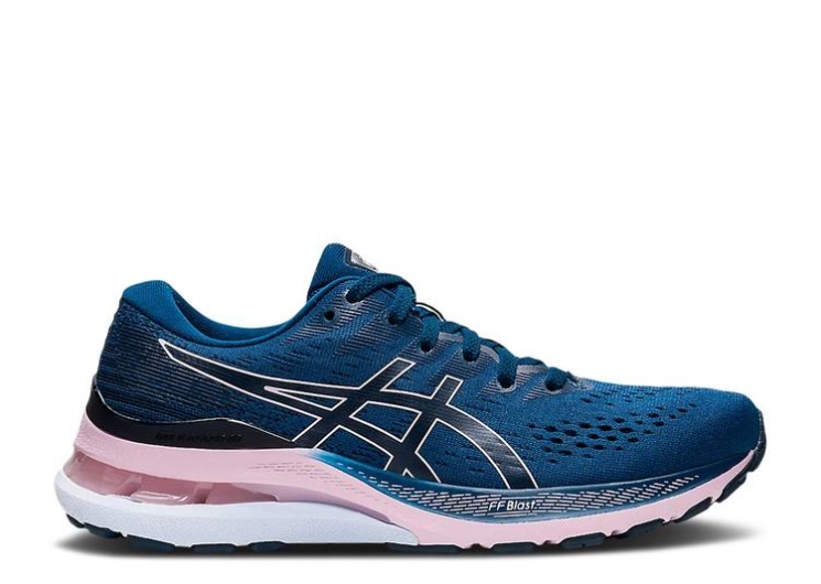 Asics Wmns Gel Kayano 28 Wide - Mako Blue Barely Rose
