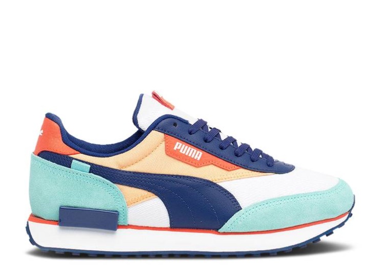 Puma Future Rider Cs - White Elektro Blue Peach