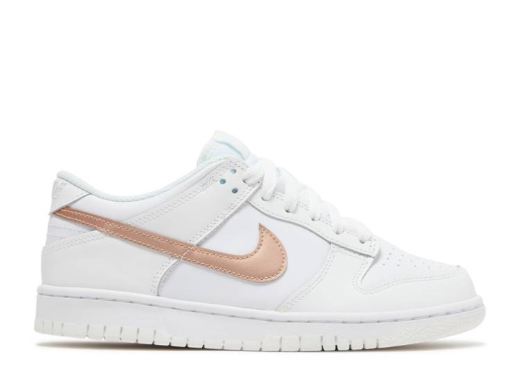 Nike Dunk Low Gs - White Metallic Red Bronze